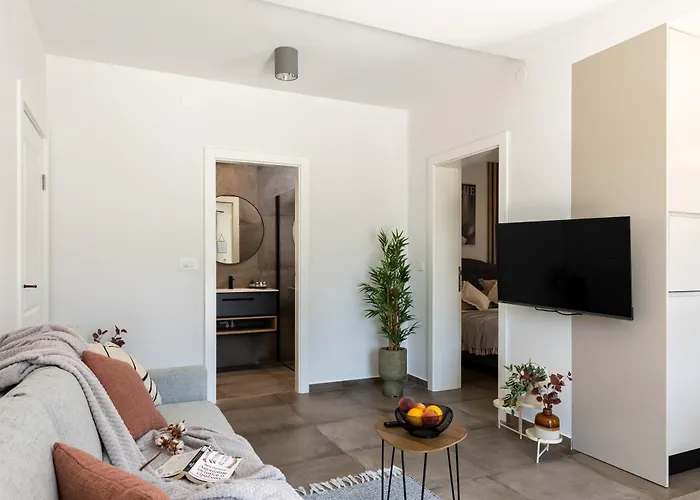Honoris - Brand New - Private Parking - 90 M From The Beach- Terrace Apartament